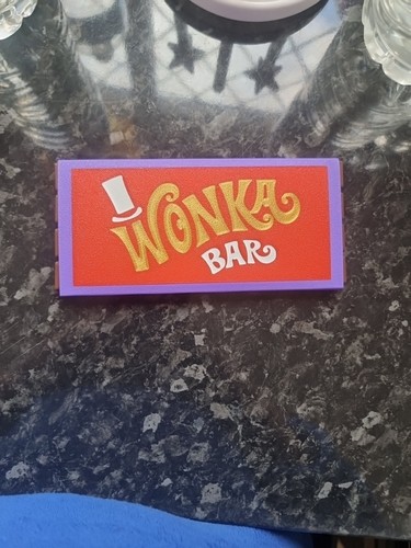 Printed wonka bar - 3d,