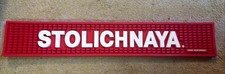 Stolly Stolichnaya red and white rubber bar mat brand new