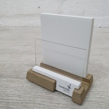 Genuine Swarovski Optik White Wooden Display Stand 6x10.5x11.5cm - G1