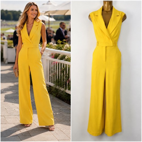 Karen millen yellow wide leg - yellow,