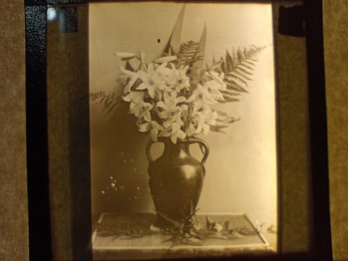 Antique magic lantern - , slide