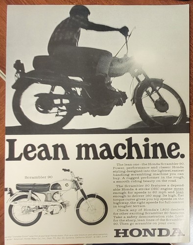 1968 honda scrambler - honda,