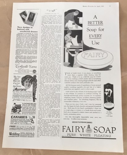 Fairy soap 1921 vintage - ad,