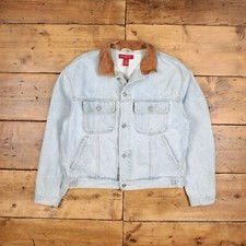 Vintage Banana Republic Denim Jacket L 90s Trucker Blue