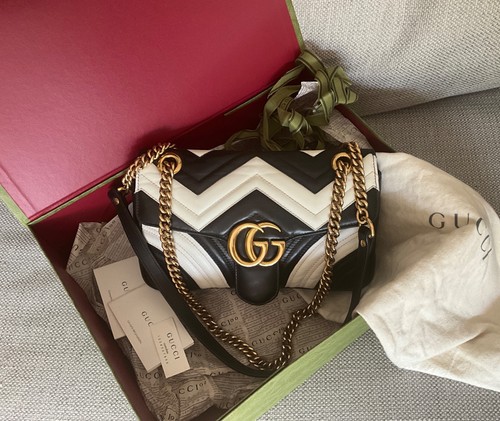 Gucci marmont black and - black, cream
