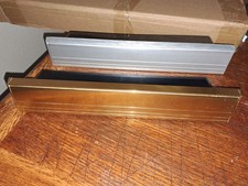 Yale Narrow Letterbox - half brass / half brushed silver finish for uPVC door