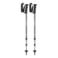 Leki Voyager Hiking Poles in Silver Grey/White