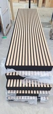 5x SlatFusor 4S 600mm x 2400mm x 120mm - Black/Oak Veneer. Great Offer !