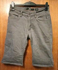 Crosshatch Cottrell Black Label Cotton Shorts Grey 30W