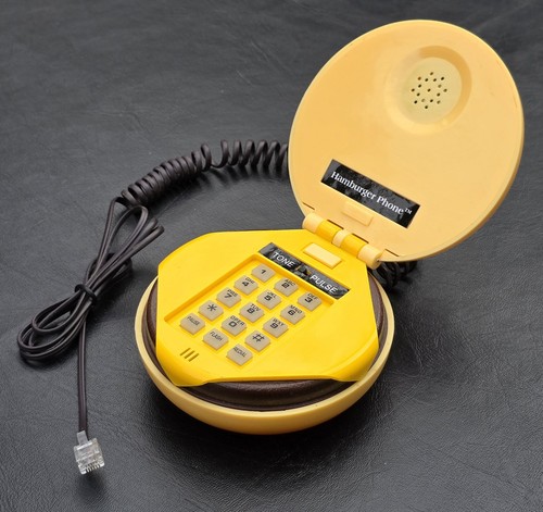 Retro hamburger phone novelty - retro,