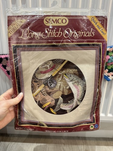 Vintage semco fishing collage - vintage,