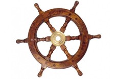Wooden nautical Ships wheel