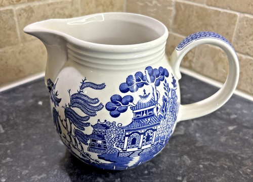 Churchill willow pattern milk - churchill,
