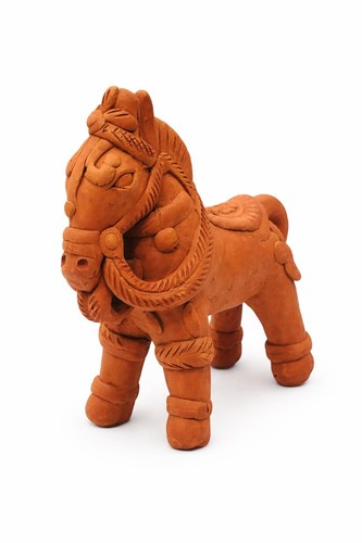 Terracotta horse figurine - horse,