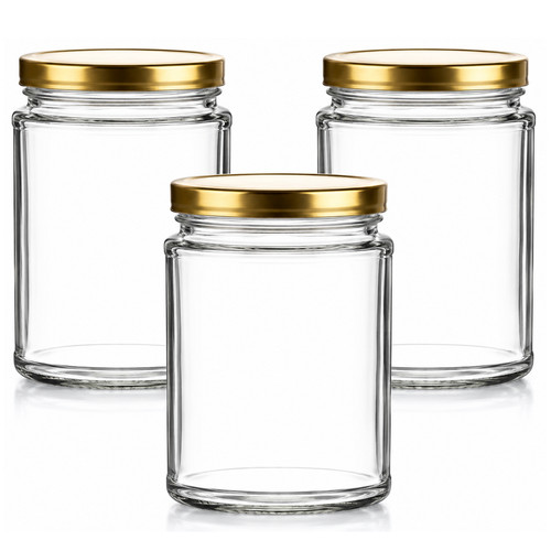 500ml panelled glass jam honey - 500ml,