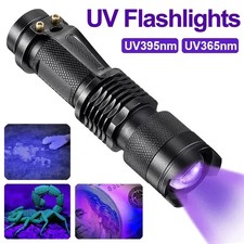 LED UV Backlight Torch 9 LED Ultra Violet Flashlight Lamp Portable Light UK