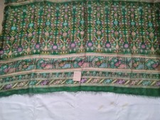 Silk offcut from genuine vintage Indian sari, 0.8 yards long