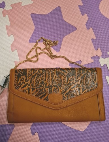 Women brown clutch bag - brown,