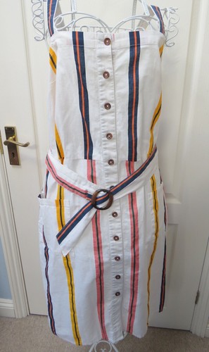 Linen cotton dungaree dress - dungaree,