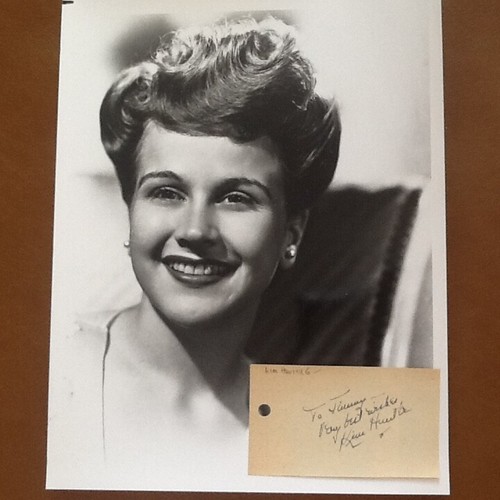 Kim hunter signed paper photo - signed,