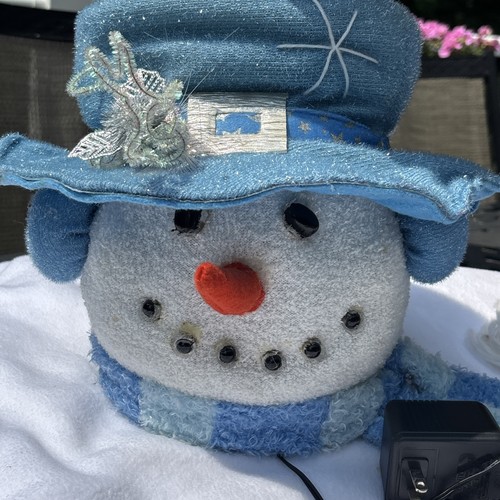 Vtg fiber optic - snowman, head