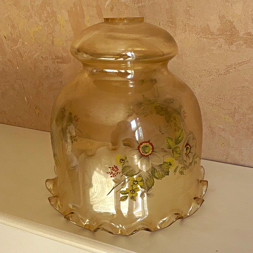 Antique victorian glass oil - glass,