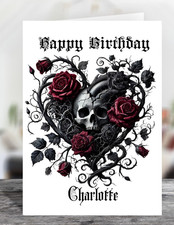 Personalised Gothic Floral