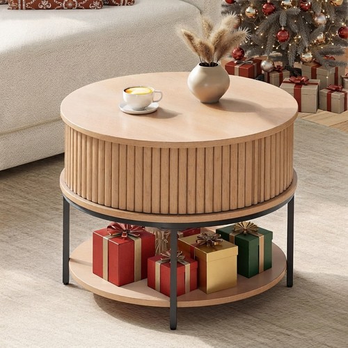 Elegant round coffee - coffee, table