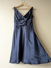Monsoon Dark Blue Satin Fit &