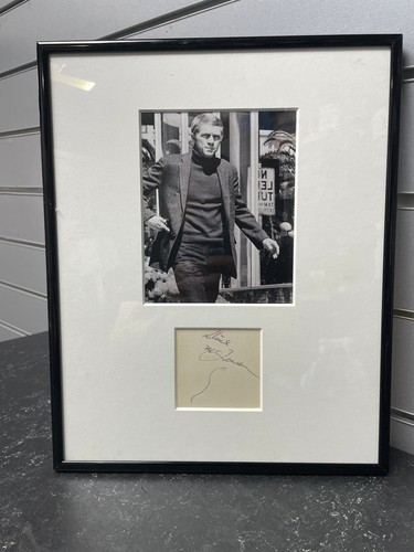 Steve mcqueen autograph with - steve,