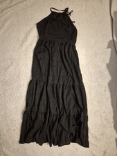 Gypsy Vintage Style Maxi Dress Black Size XS Never Worn Halter Neck