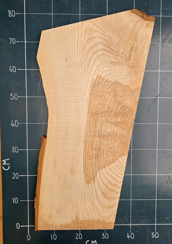 Kiln dried planed ash slab - kiln,