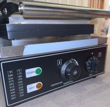 Commercial Mini Donut Machine, 6 Holes Electric Double-Sided 50-300℃, 220V 1550W