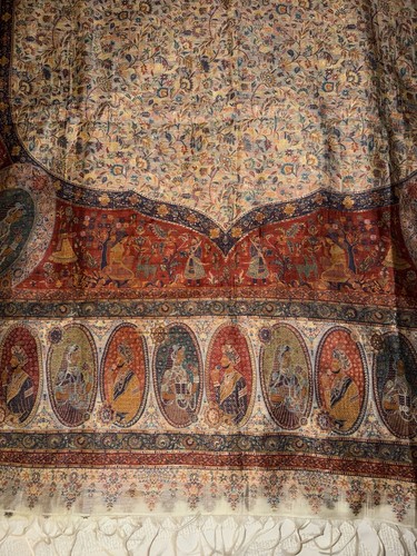 Pashmina silk shawl - pashmina, hand