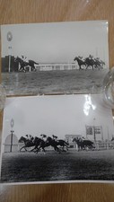 2 X  ORIGINAL VINTAGE HORSE RACING  JOCKEY SPORT  PHOTOS 1948, SPRING CUP.