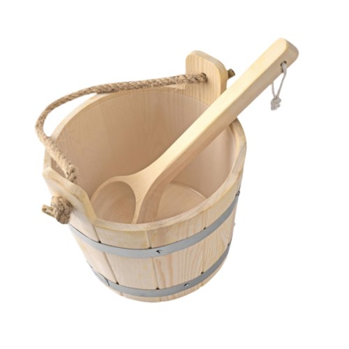 Wooden sauna barrel - wooden, and