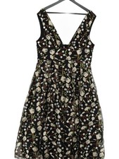 Coast A-Line Maxi Dress UK18 in Black