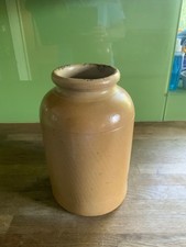 Antique glazed stoneware pot