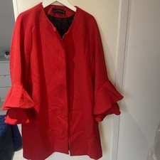 Ladies Red Zara Coat Size XL