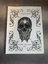 Calevara Damien Voss Friesz Tattoo Reference Flash Sketchbook Skulls