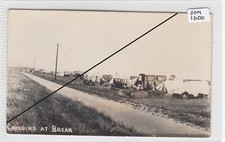 BREAN   Somerset   A Camping Site  Tents/Early Caravan / Cars /people  RP