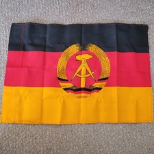 ORIGINAL EAST GERMAN FLAG, COMMUNIST COLD WAR BANNER