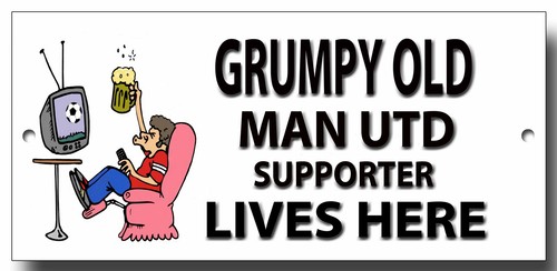 Grumpy old man - man, utd