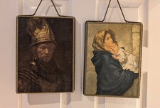 Pair of Vintage Art Linen