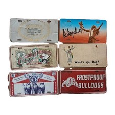 (6) Novelty License Plates