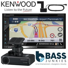 Kenwood DNX5190DABS - 6.8” DAB DVD USB NAV Bluetooth Car Stereo & Dash Cam