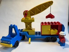 Lego Duplo 2638 Truck With Crane complete with Box 1980s Condition excellent
