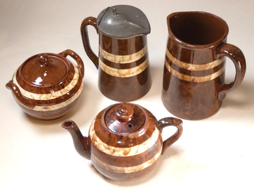 Vintage tea set - tea, brown