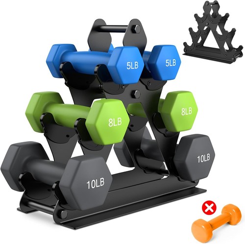 Tier metal dumbbell rack - metal,