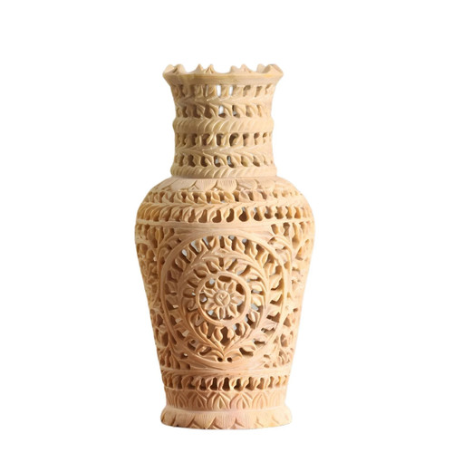 Handmade soapstone flower - flower, vase